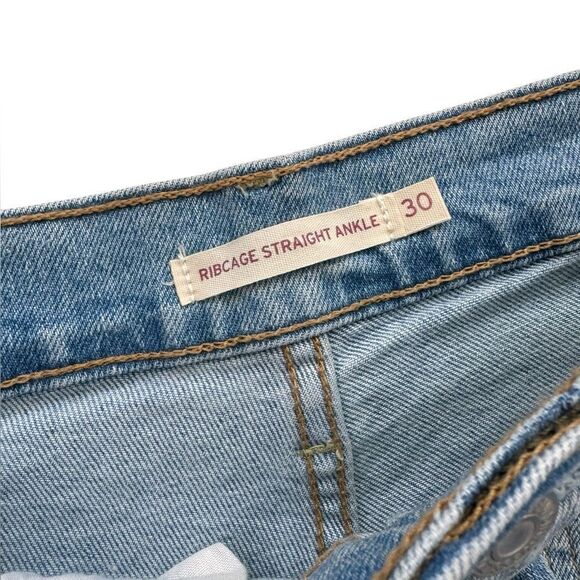 Levis RIBCAGE STRAIGHT ANKLE WOMEN'S JEANS 30x27 - Picture 5 of 9
